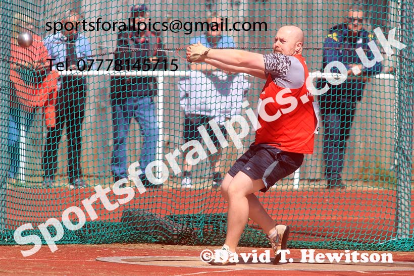 Senior Mens hammer, 2024 Northern Senior and Under-20s Track and Field Champs, Middlesbrough.  Photo: David T. Hewitson/Sports for All Pics
